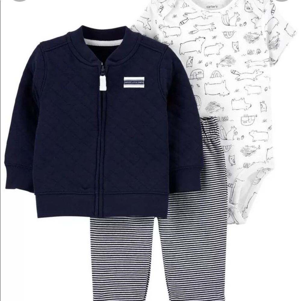 Carter’s 3-Piece Quilted Cardigan Set